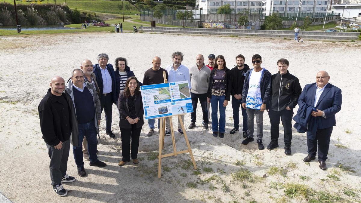 El Concello de A Coruña da el pistón al deporte en el parque Adolfo Suárez con un ambicioso proyecto de instalaciones de playa